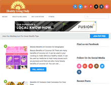 Tablet Screenshot of healthylivingdaily.net